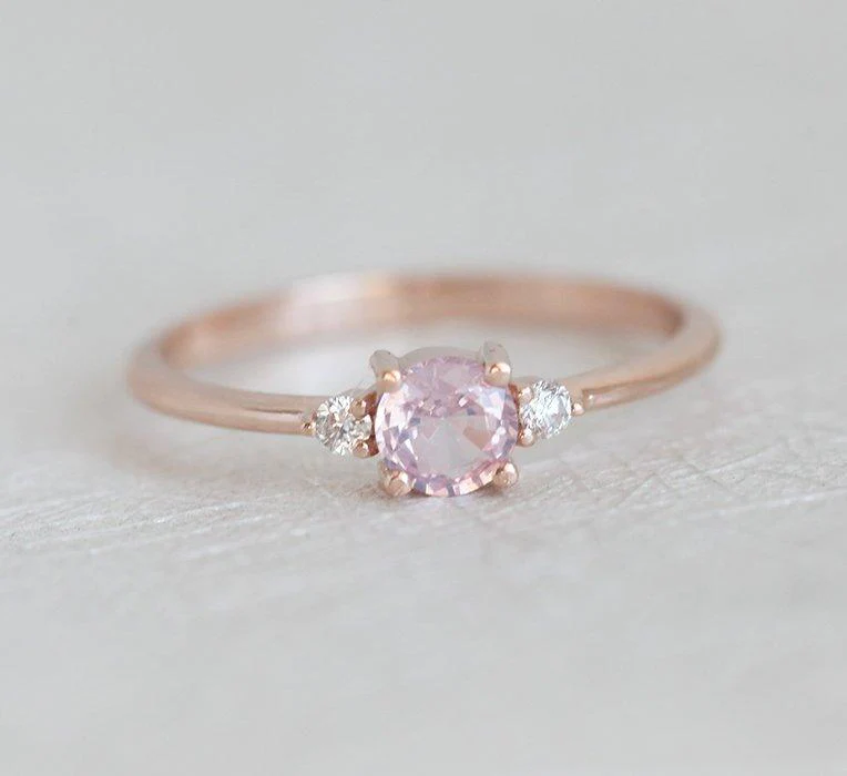 Karishma Pink Sapphire Diamond Ring