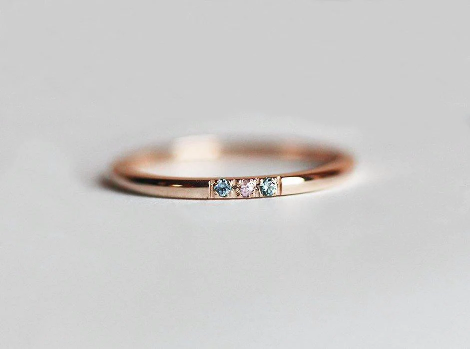 Pink Diamond Ring, Blue Diamond Ring