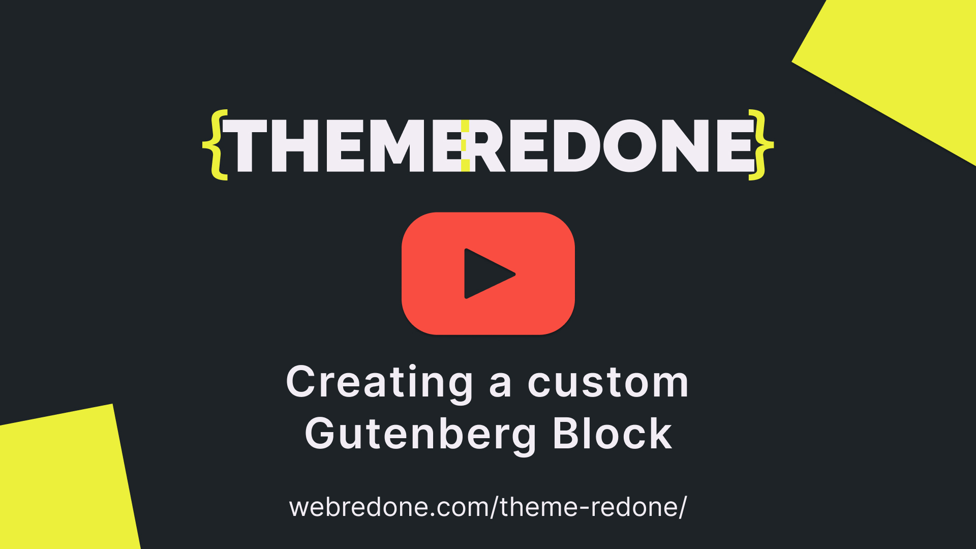Custom WordPress Theme Starter (framework) 2022 - Theme Redone | WebRedone 