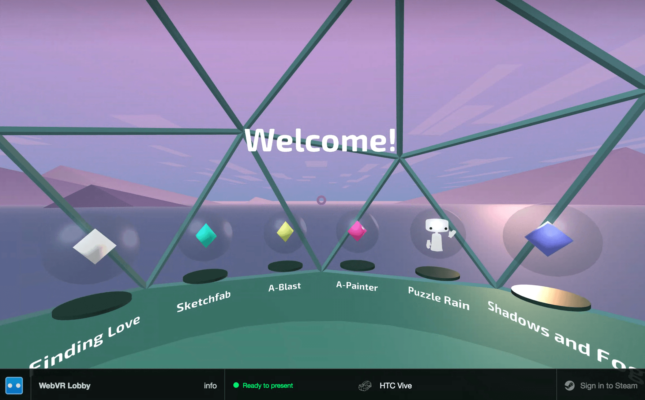 WebVR Lobby