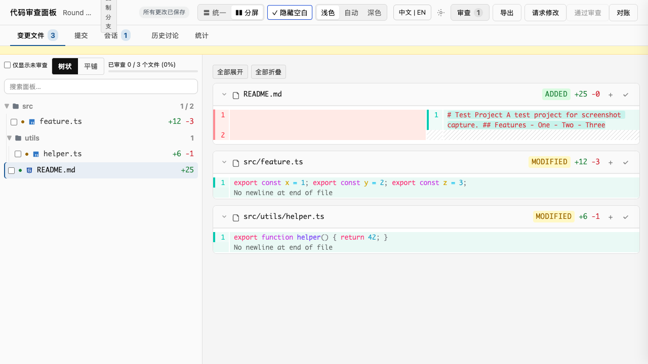 Diff panel with Ignore ws toggle on — multiple consecutive whitespace runs collapsed onto single lines