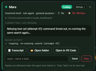 Agent modal