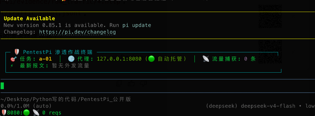 PentestPi Interactive Terminal