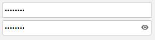 Password field with view button