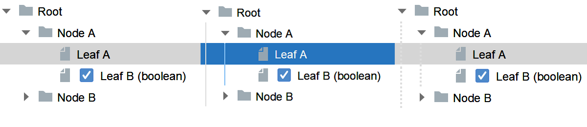 Tree line styles