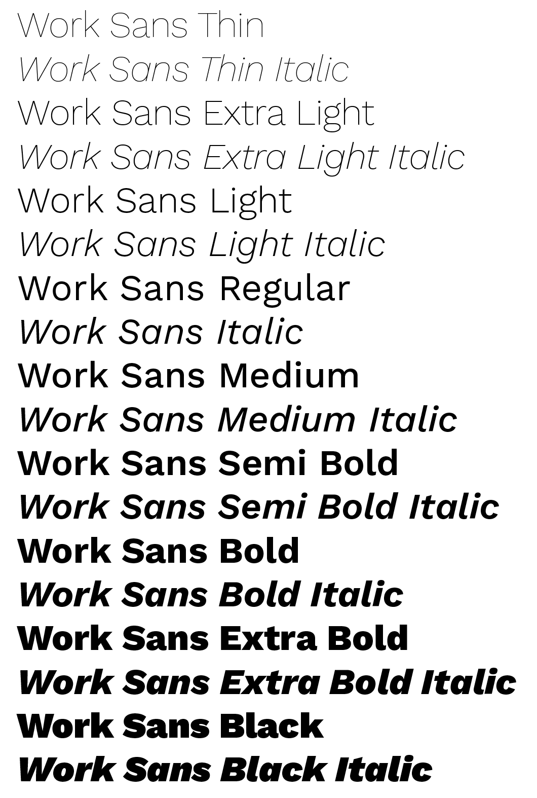 Github Weiweihuanghuang Work Sans A Grotesque Sans