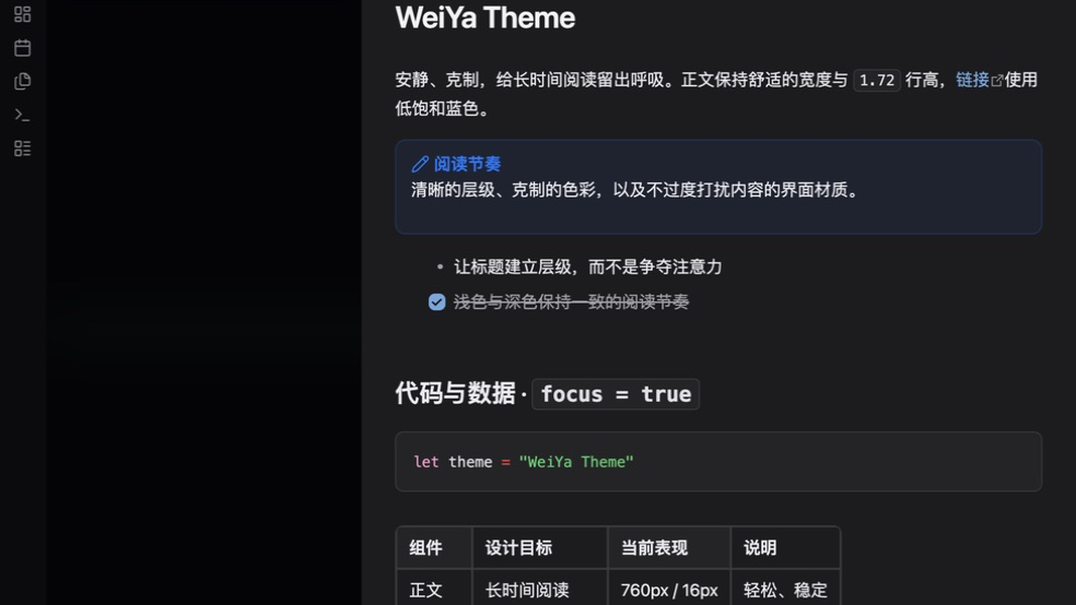 WeiYa dark preview