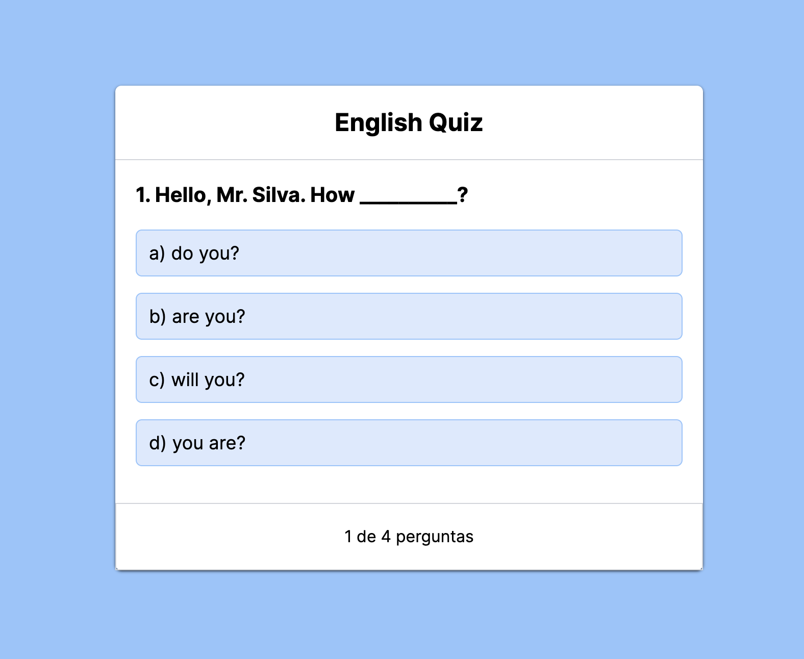 image preview English Quiz