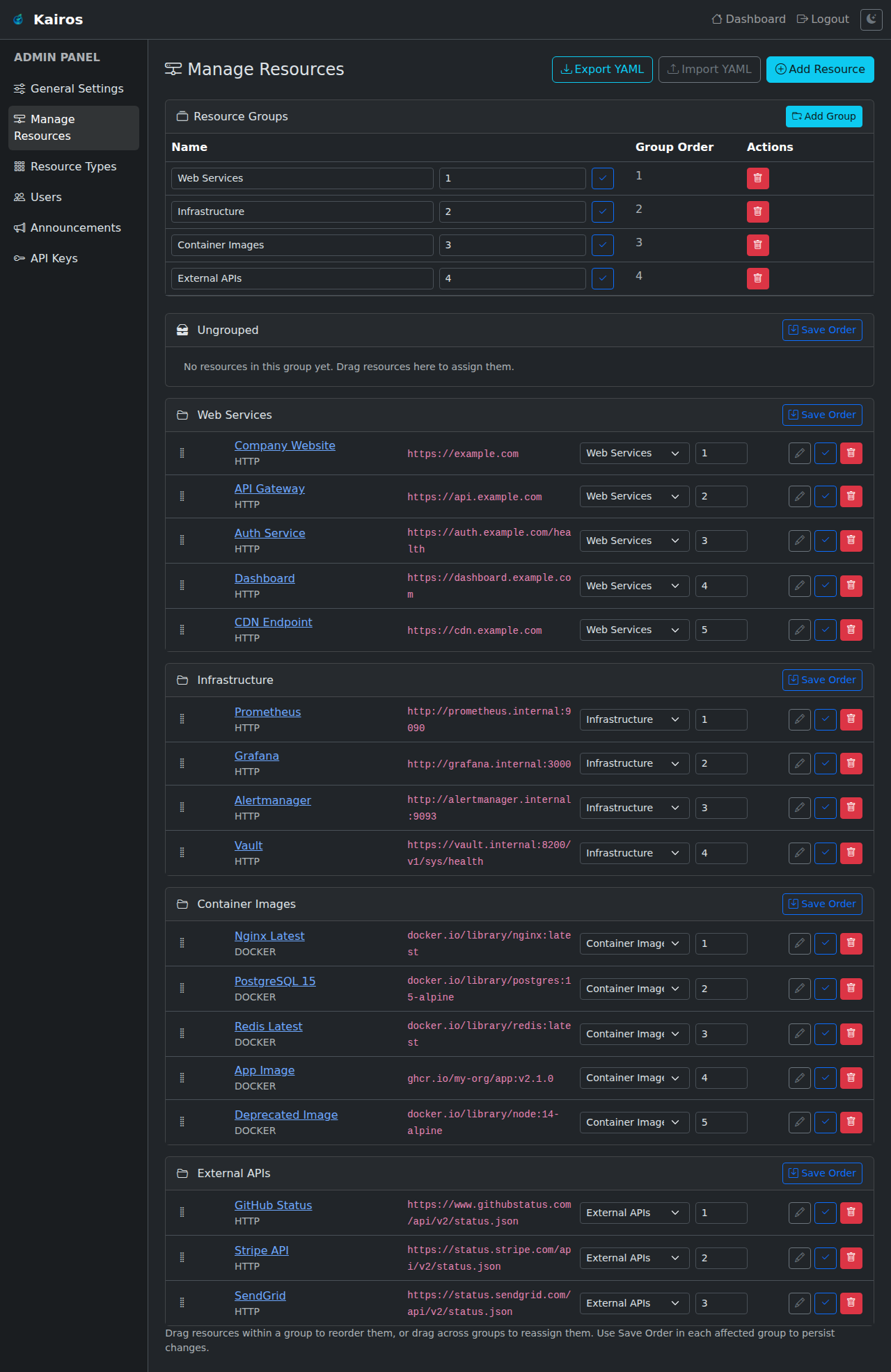 Manage Resources