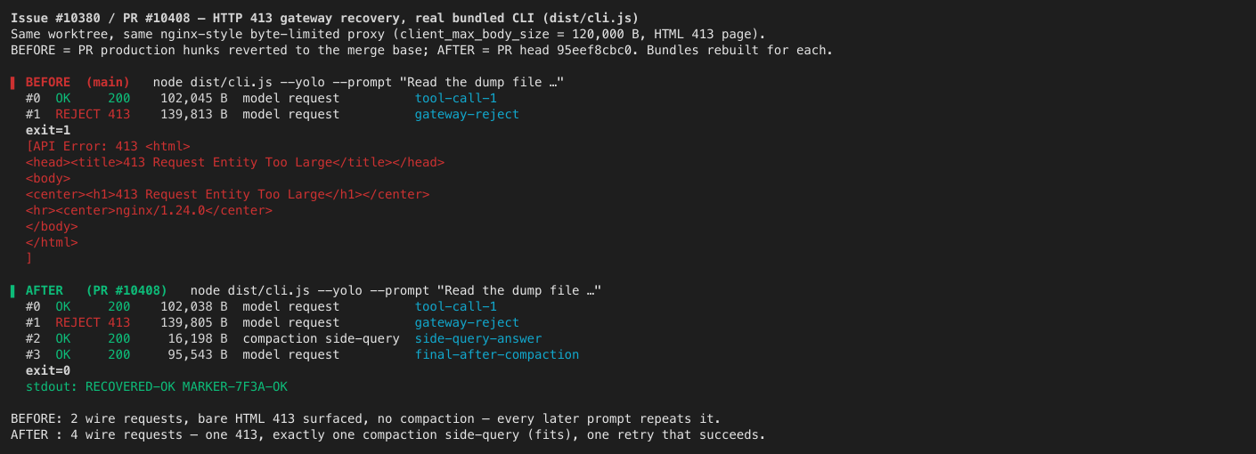A/B repro