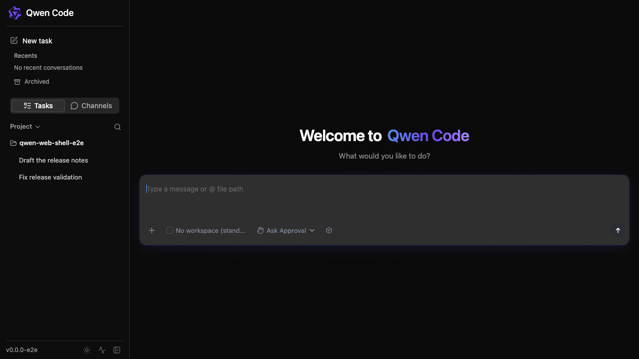 After: standalone chat keeps workspace navigation