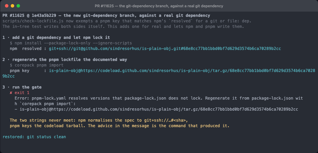 git dependency