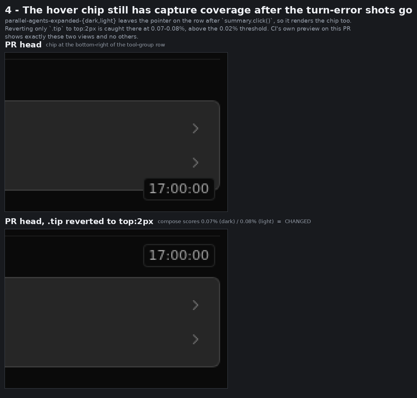 the chip still has capture coverage