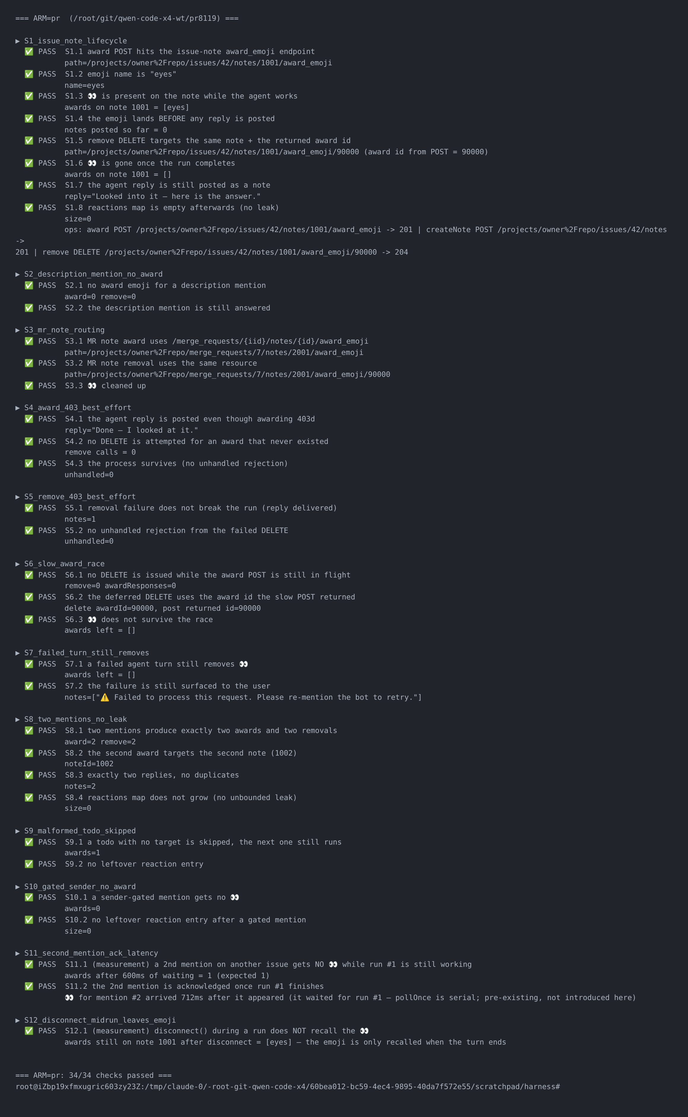 Full scenario run