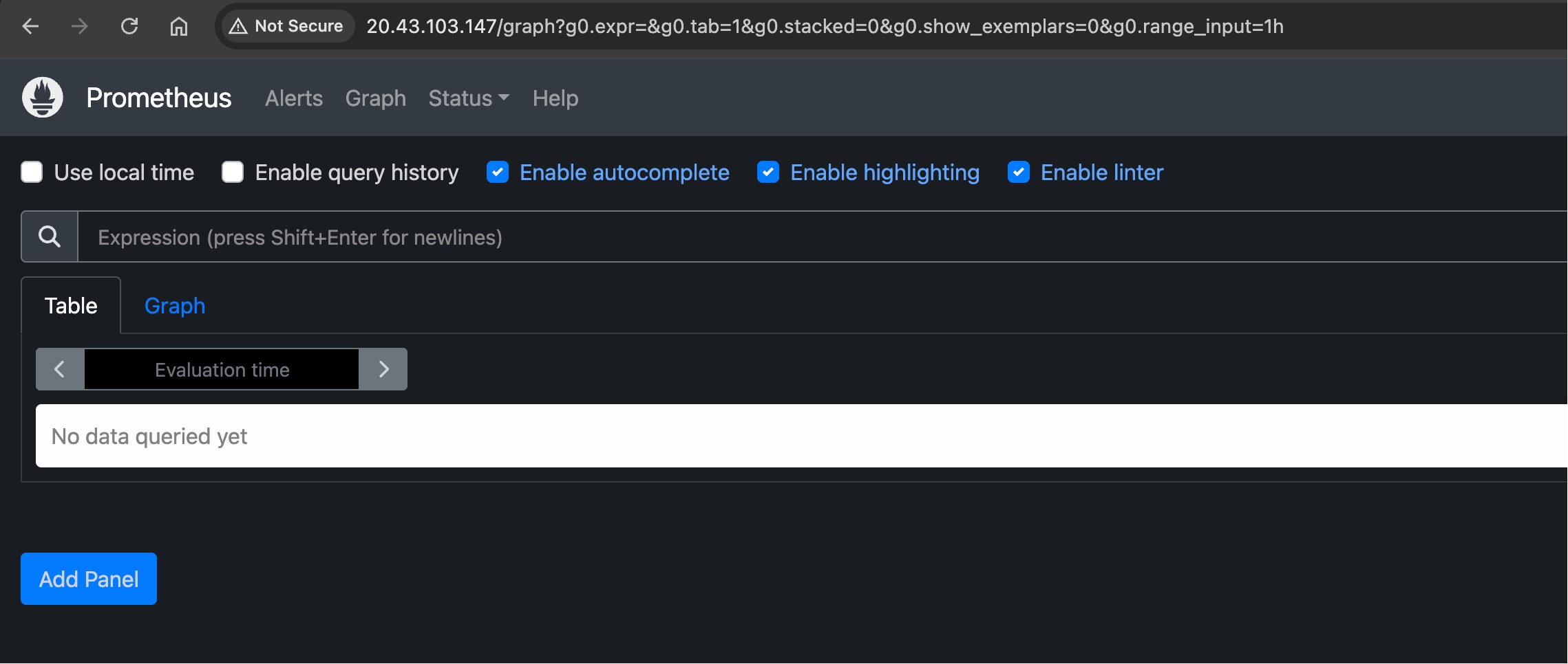 promethues dashboard
