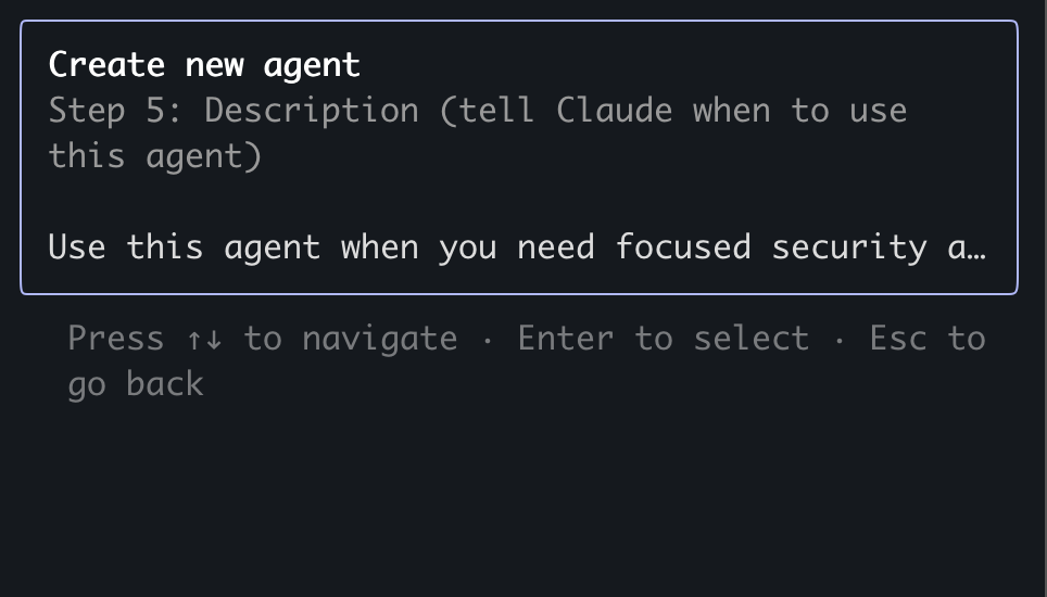 Set Agent Description