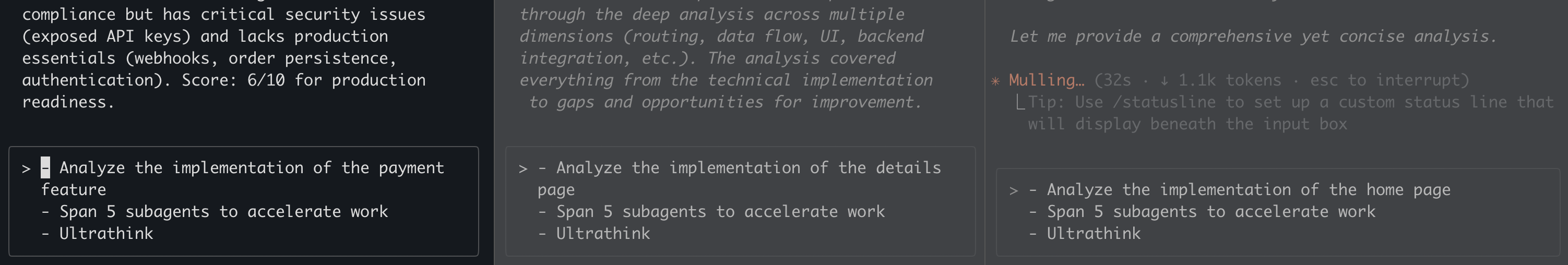 Spawning subagents from a prompt