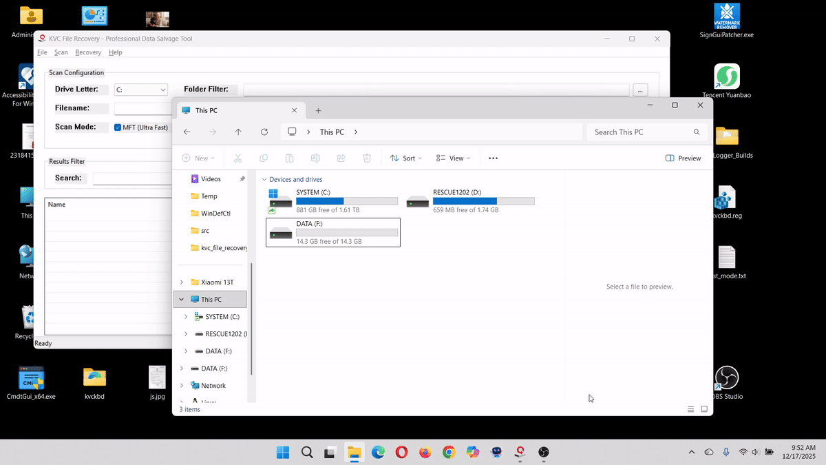 KVC File Recovery Tool