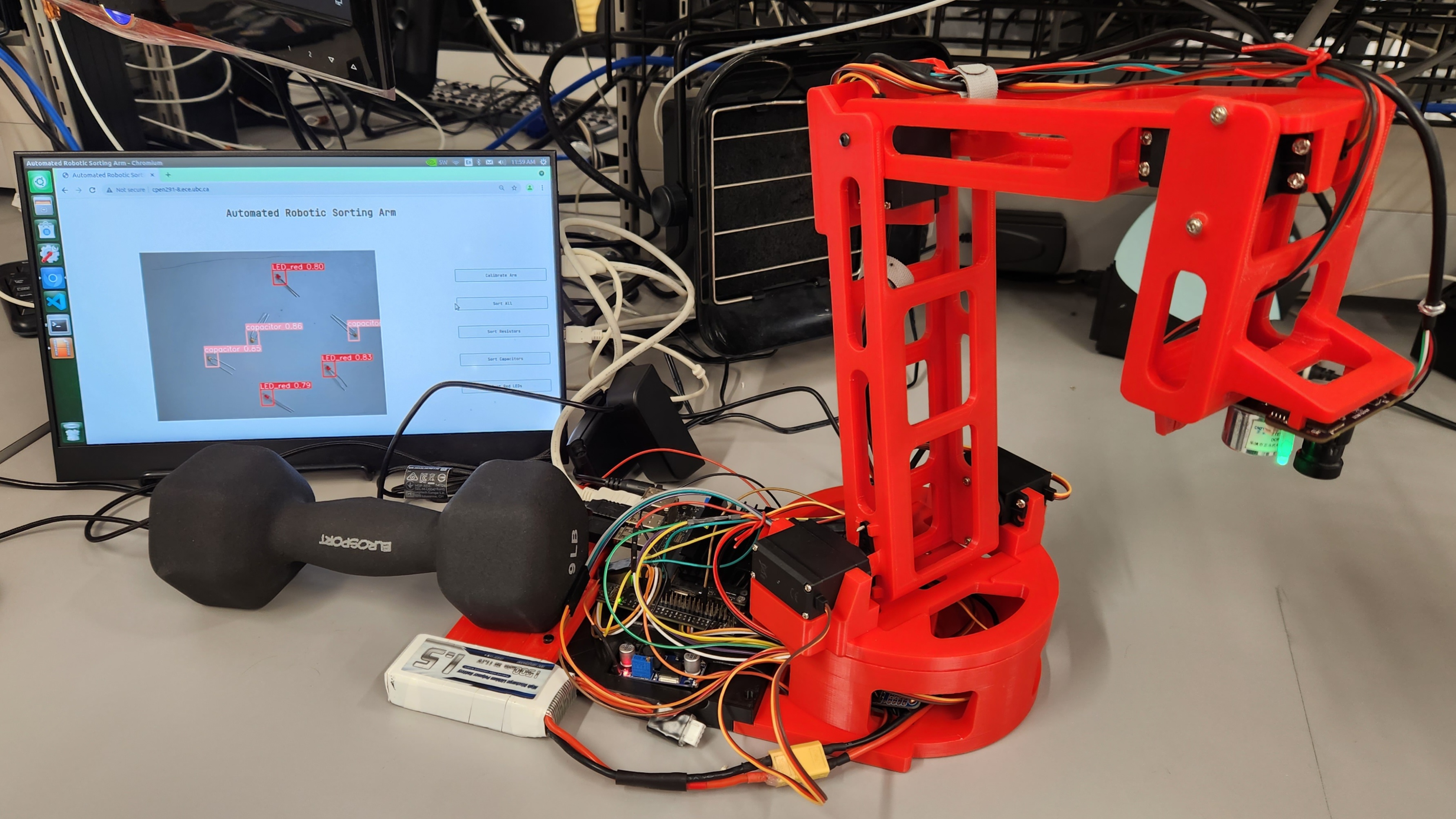 Automated Robotic Sorting Arm