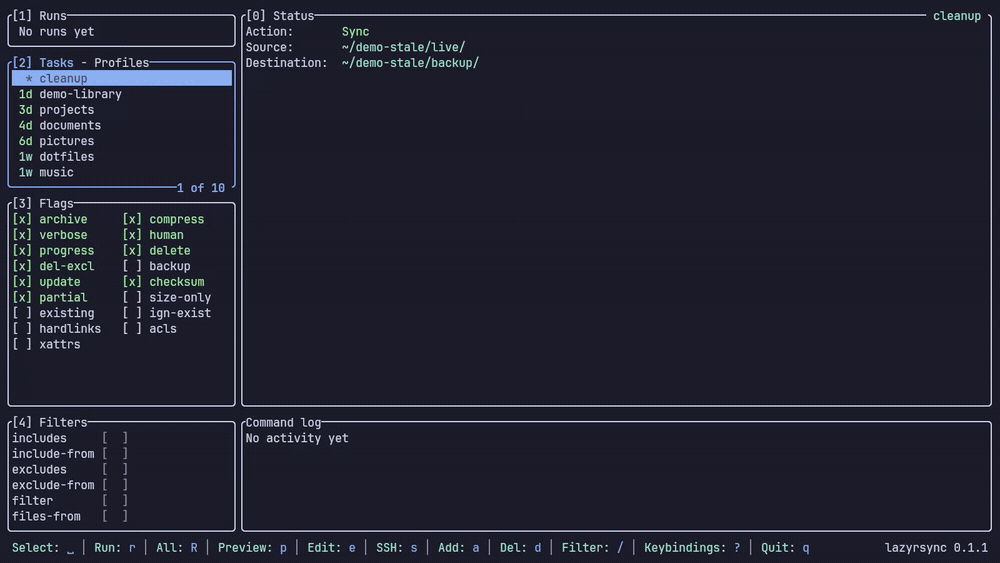 lazyrsync demo
