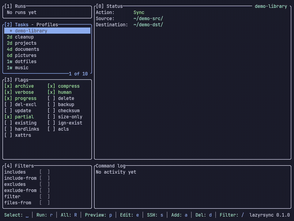 Dry-run preview