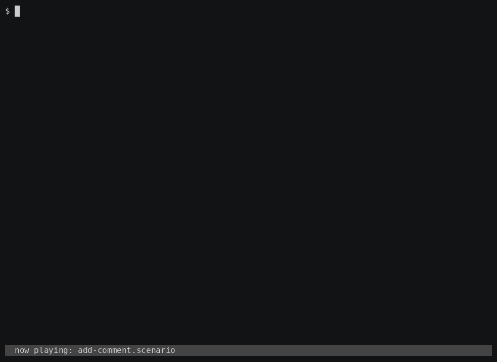 A tour of wiff: opening a change, leaving a comment, switching themes, and resuming a session by id