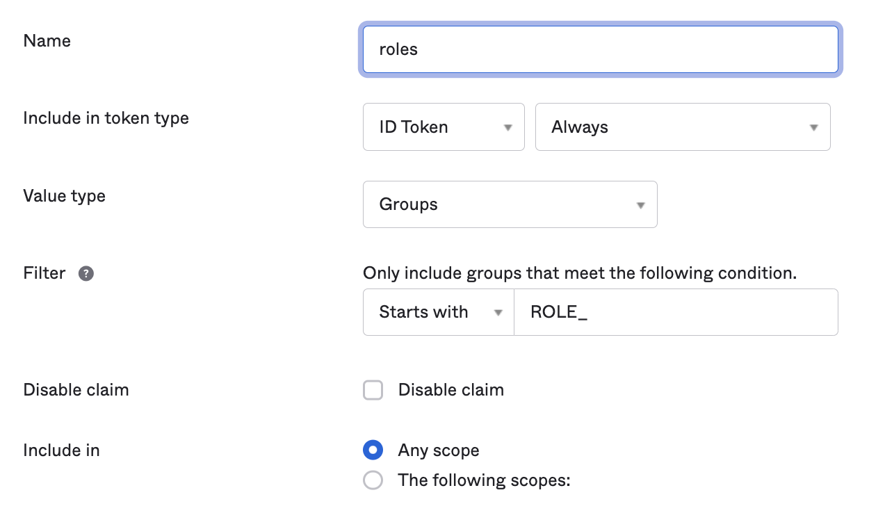 Claim for 'ID Token'