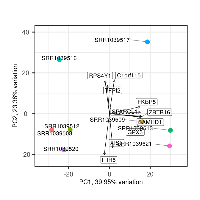 Figure 2: A bi-plot