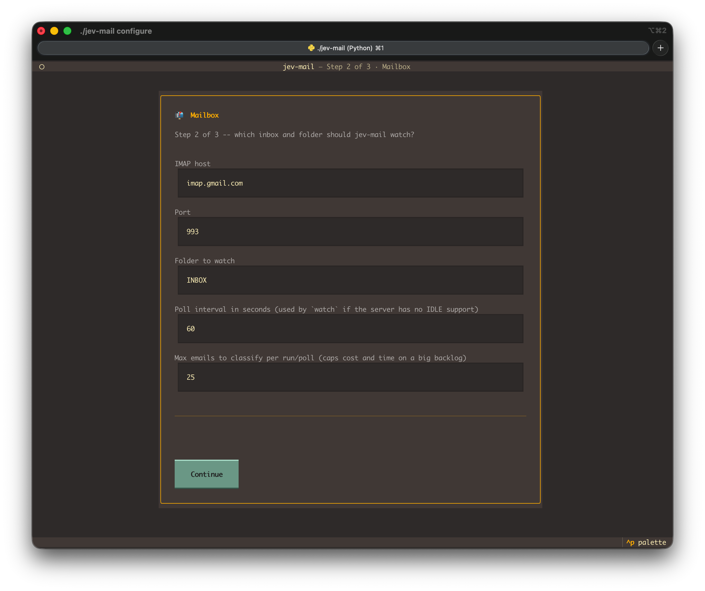 parth-kp/jev-mail-classifier screenshot