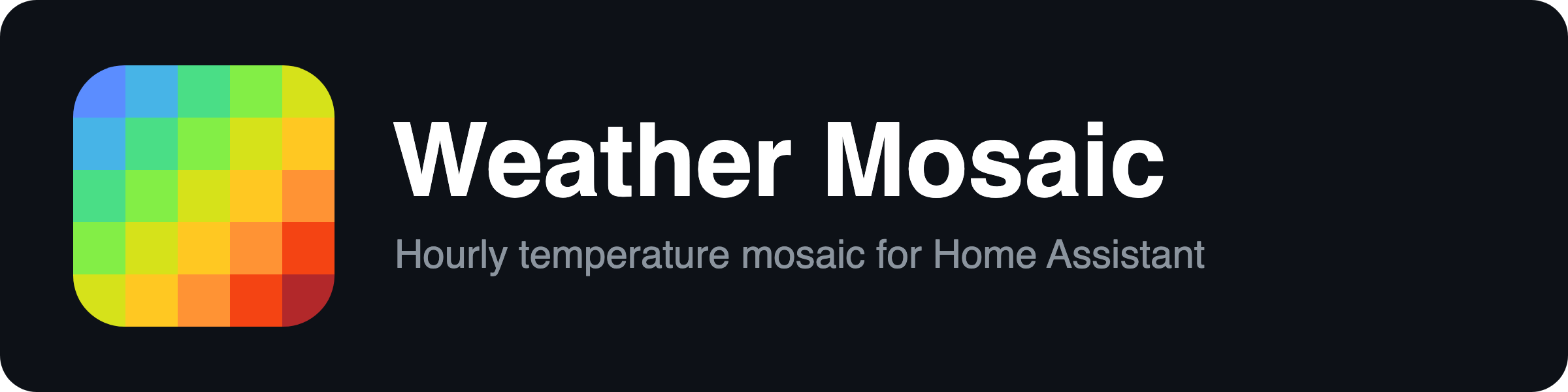 GitHub - whalleyms/weather-mosaic-card: Color-coded hourly weather ...