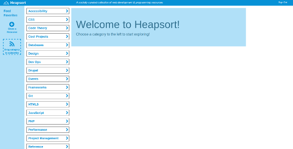 Heapsort.io screenshot