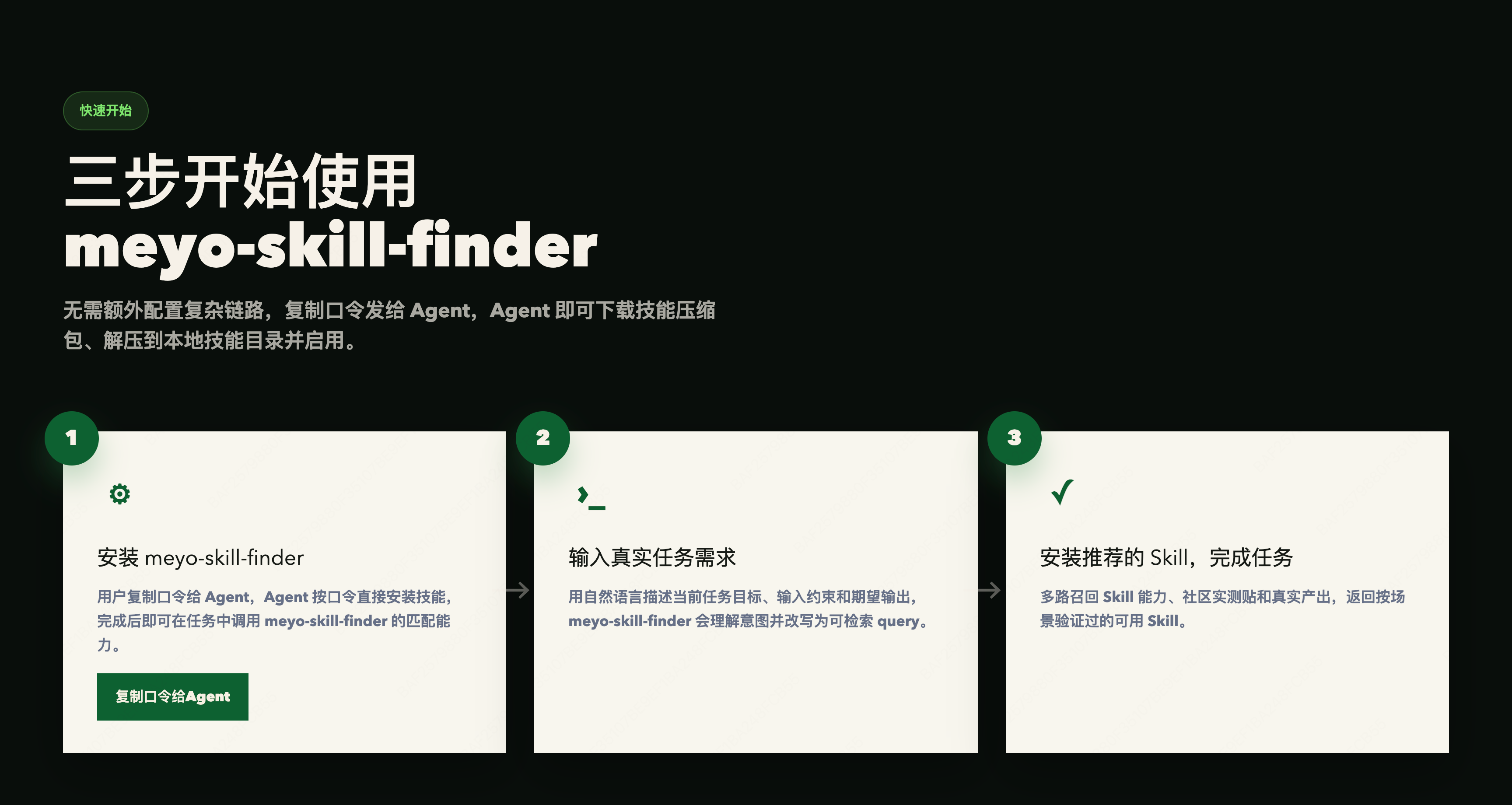 三步开始使用