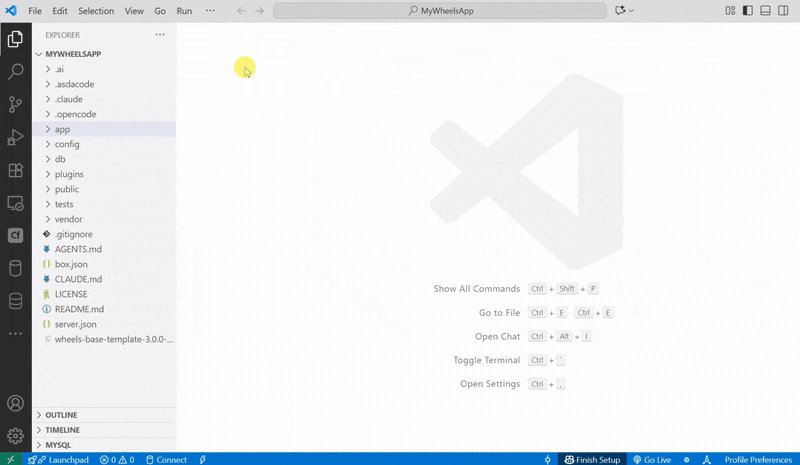 Wheels File Scaffolding Demo 1