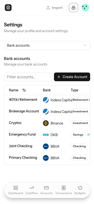 Mobile dropdown closed