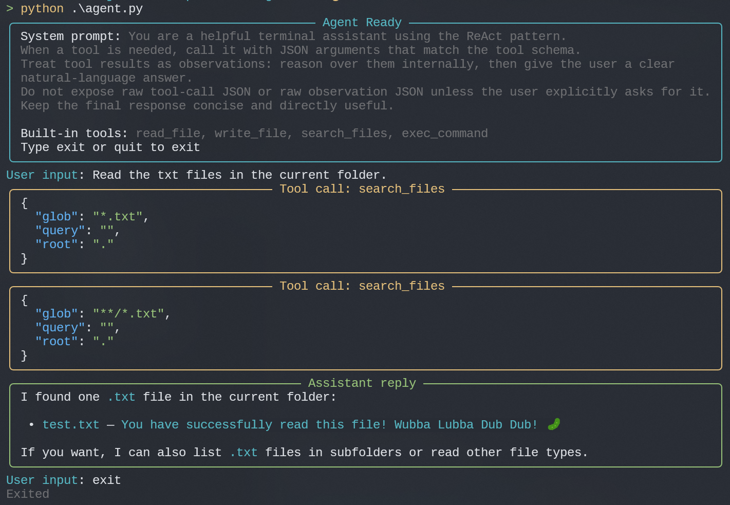DIY Your AI Agent demo
