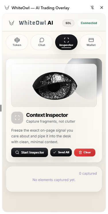 WhiteOwl Extension inspector