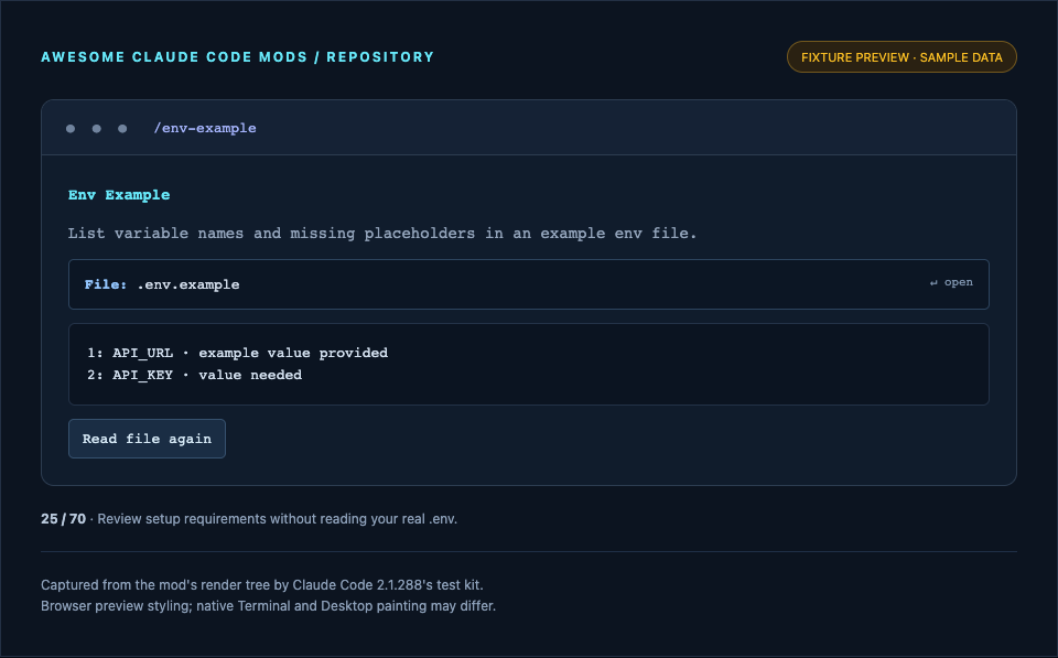 Env Example preview