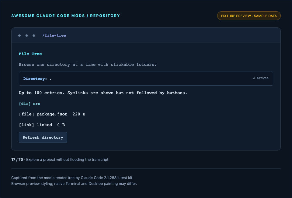 File Tree preview