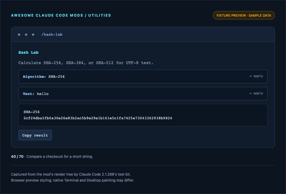 Hash Lab preview