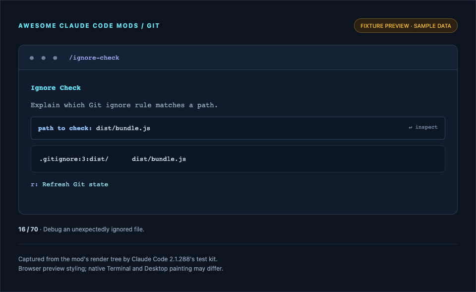 Ignore Check preview