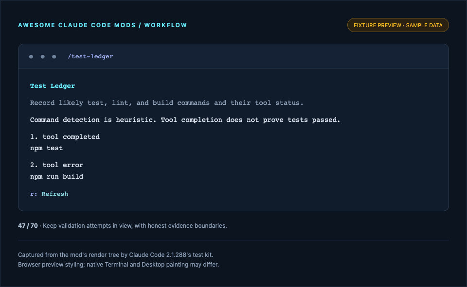 Test Ledger preview