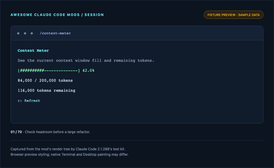 Context Meter preview