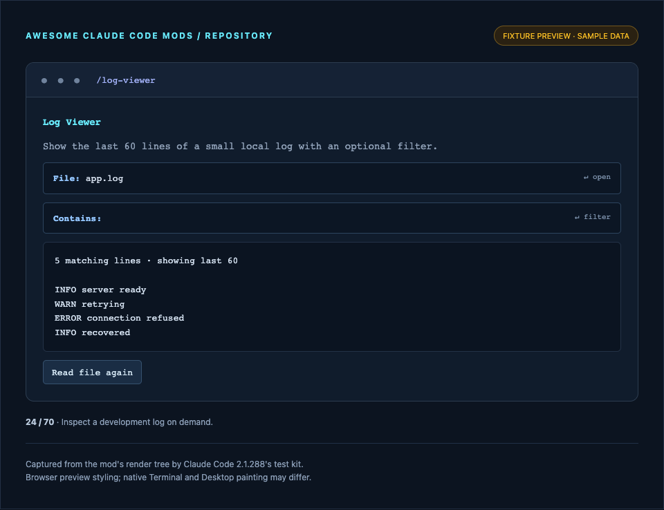 Log Viewer preview