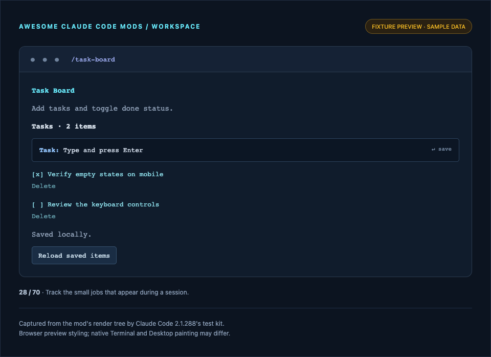 Task Board preview