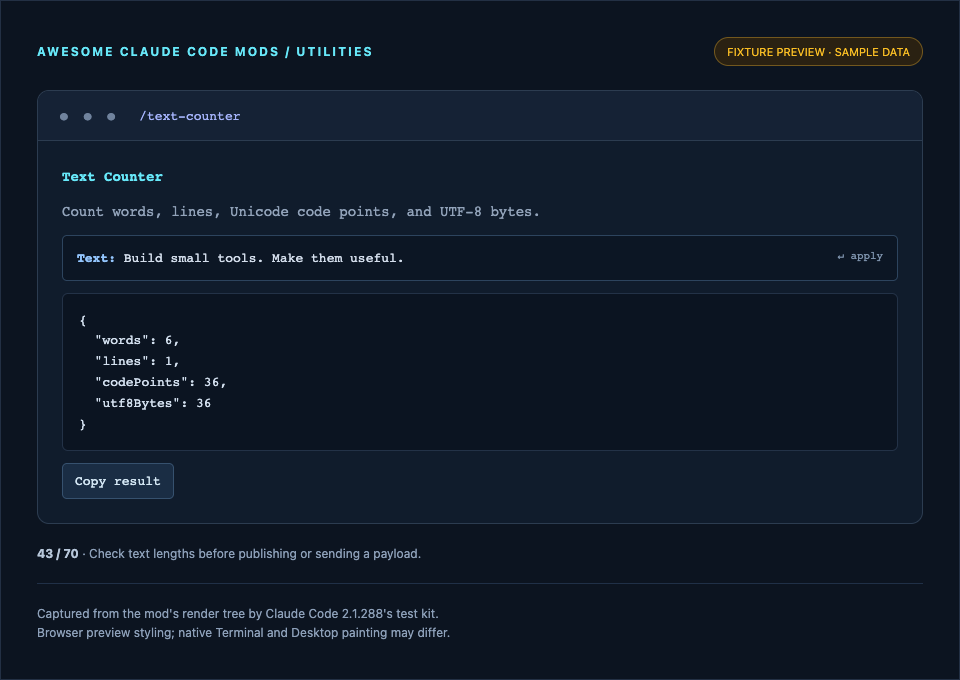 Text Counter preview