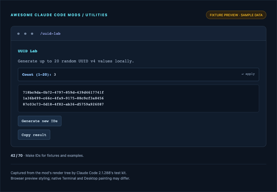 UUID Lab preview