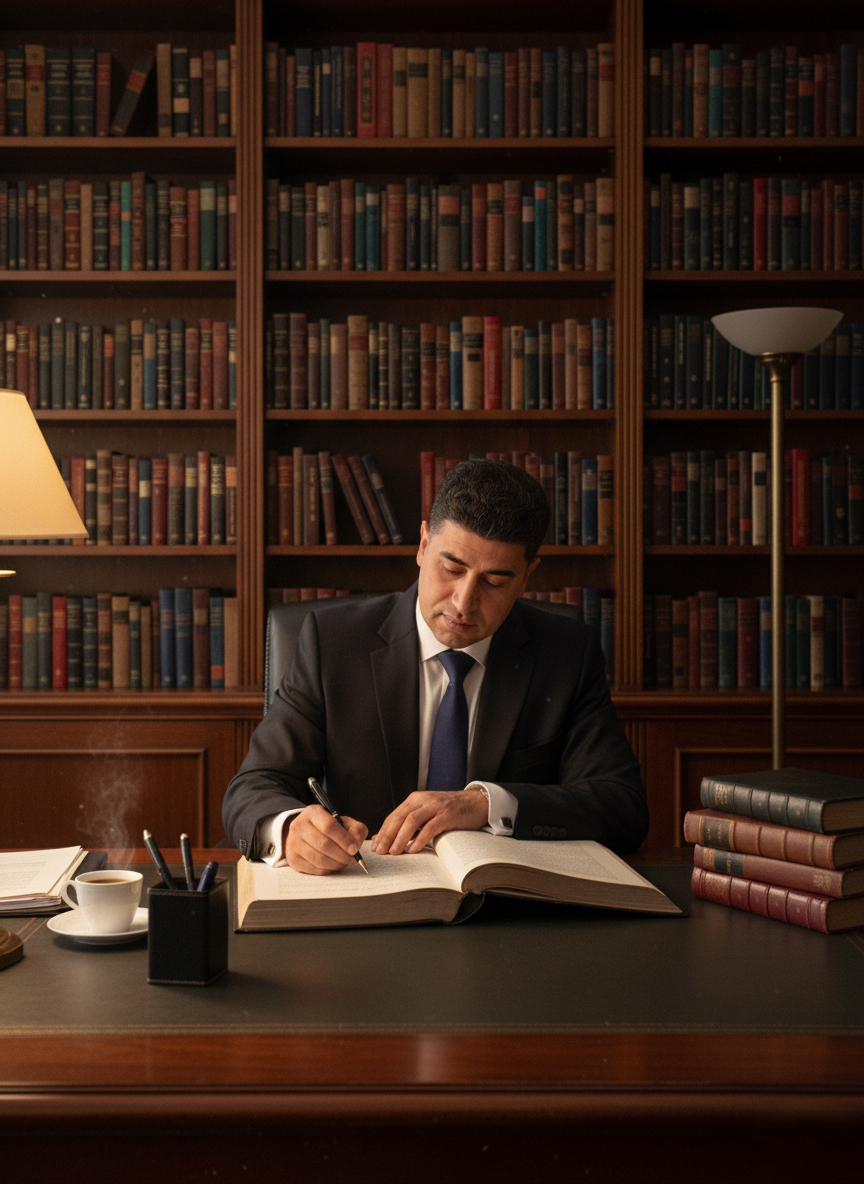 Dr. Waleed writing