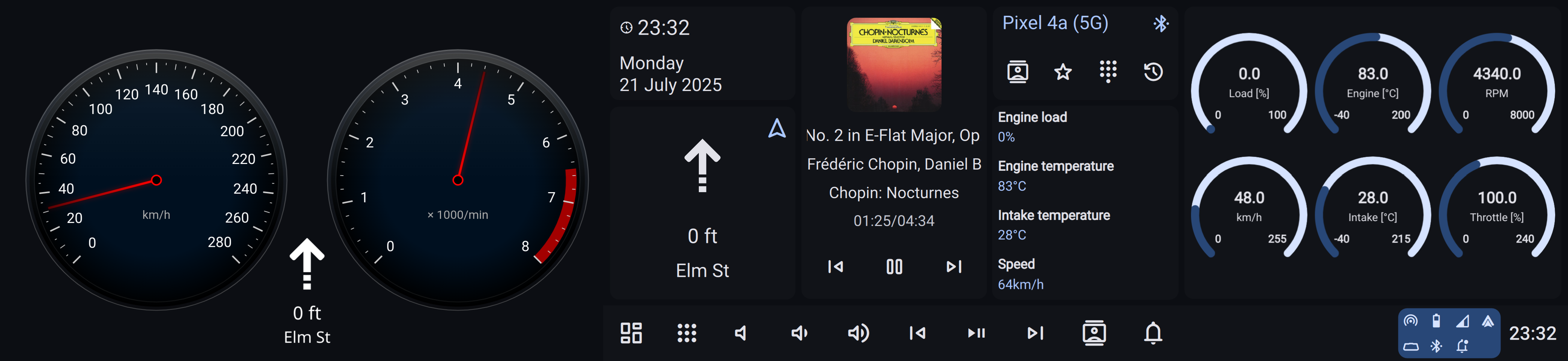 Main screen