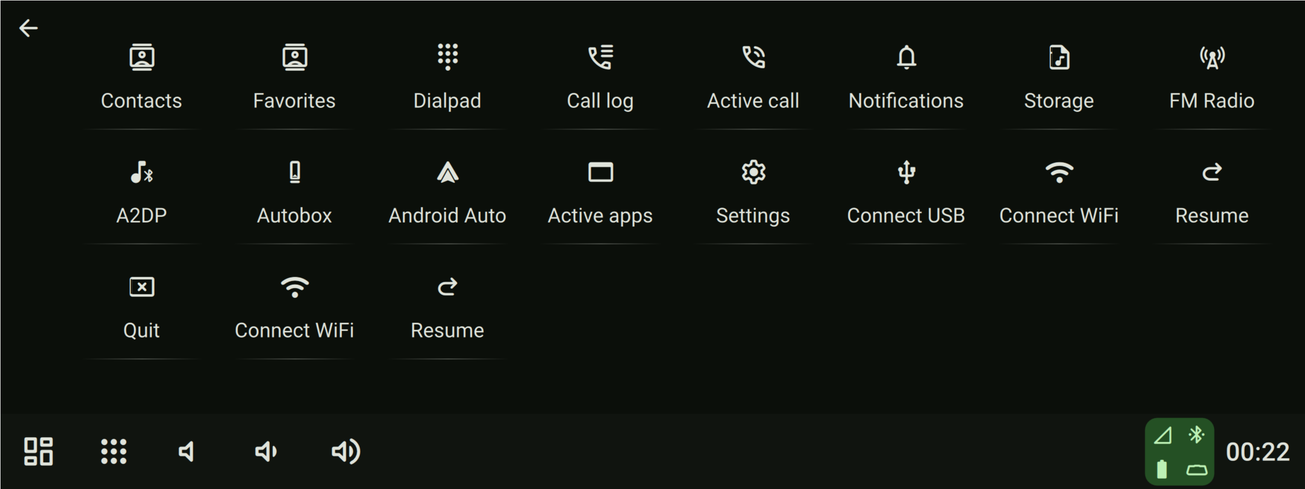 Main screen
