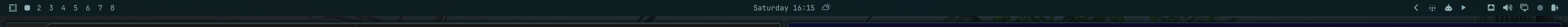 Full-width Omarchy bar